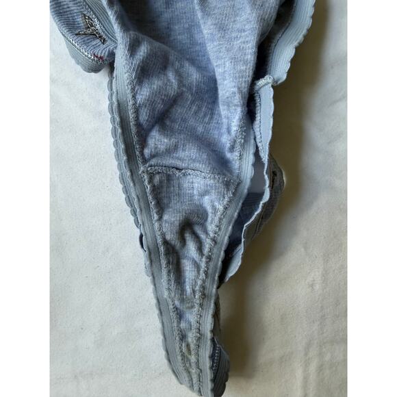 Vintage Of The Moment Graphic Cotton Thong Panty Blue Stars Moon Size M/6 - Picture 3 of 4